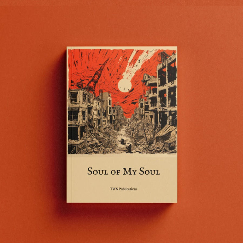 Book titled 'Soul of My Soul' with a cover illustration on an orange background