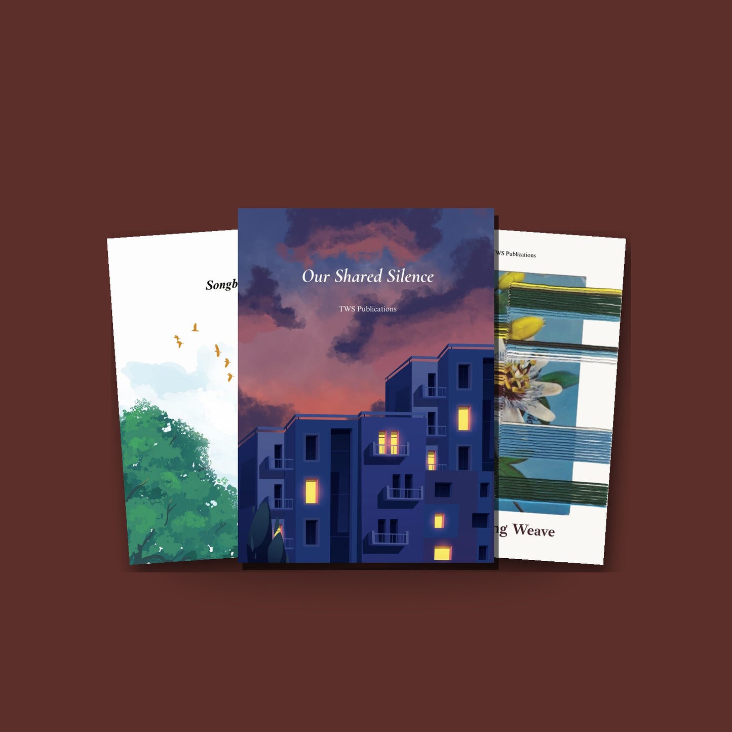 Anthology Shelf bundle - Songbirds of Dawn, Our Shared Silence and The Living Weave