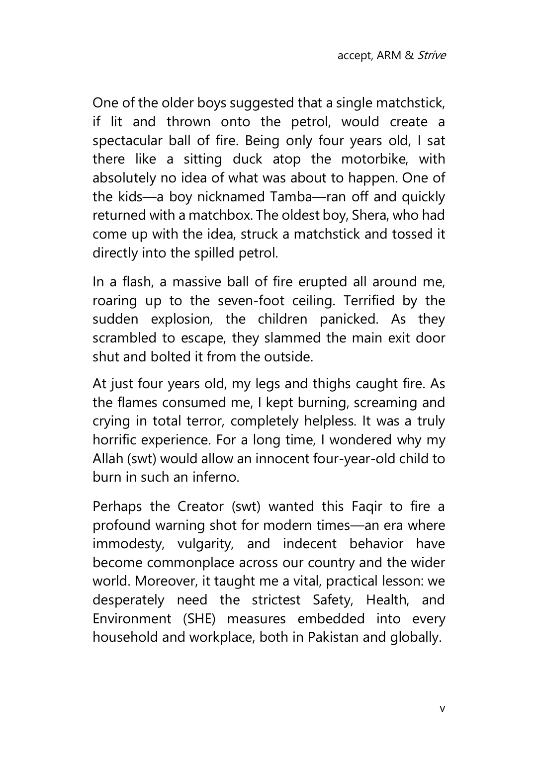 Page 5 of Accept, ARM & Strive