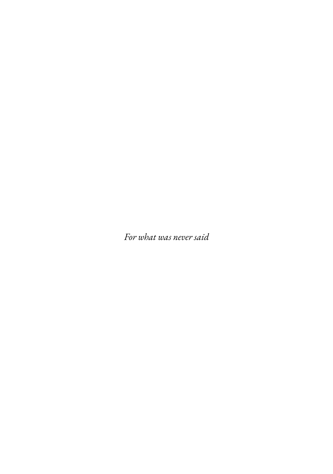 Page 1 of The Shape of the Unspoken