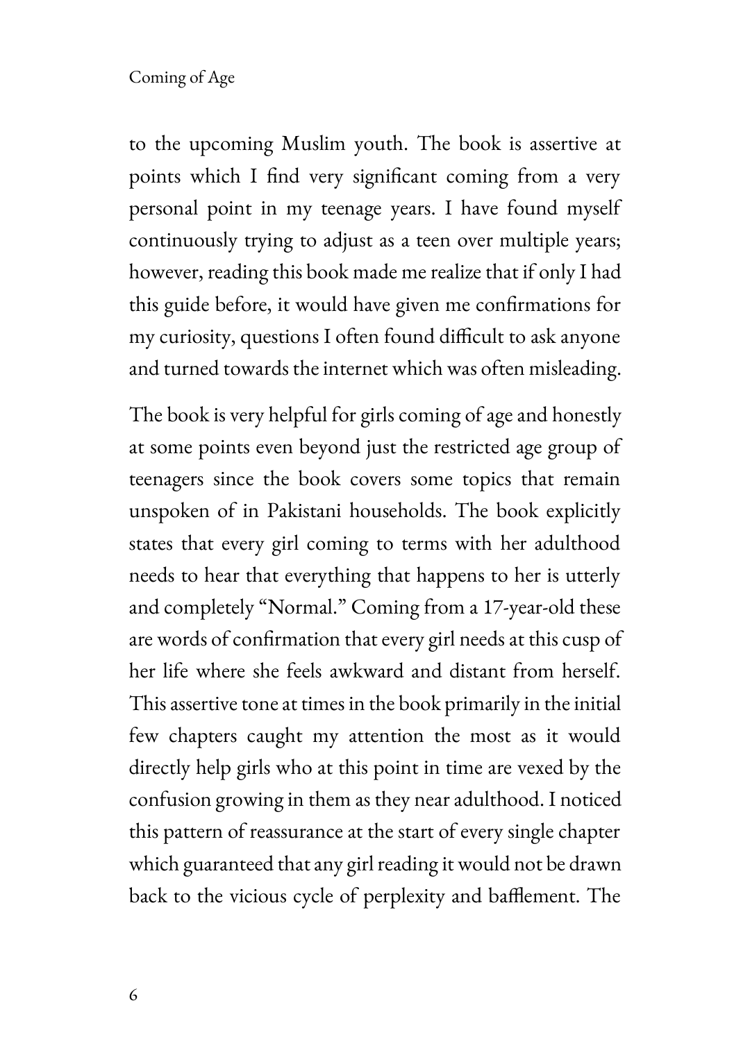 Page 4 of Coming of Age: A Handbook for Muslim Teenagers, Book 1 for Boys
