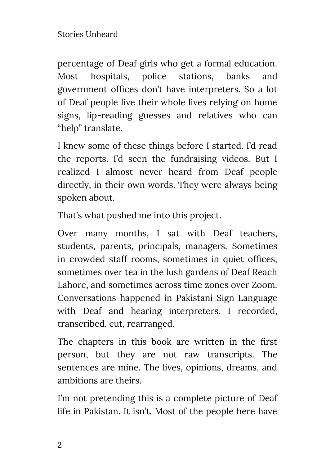 Page 4 of Stories Unheard: The Deaf of Pakistan
