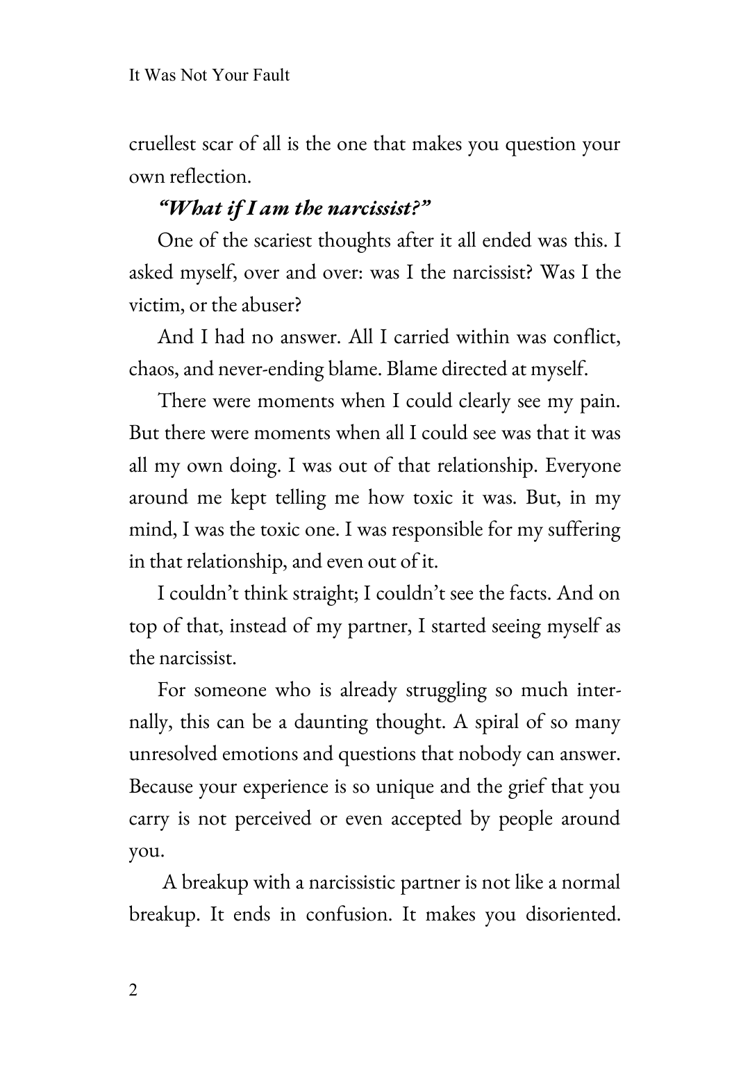 Page 2 of It Was Not Your Fault