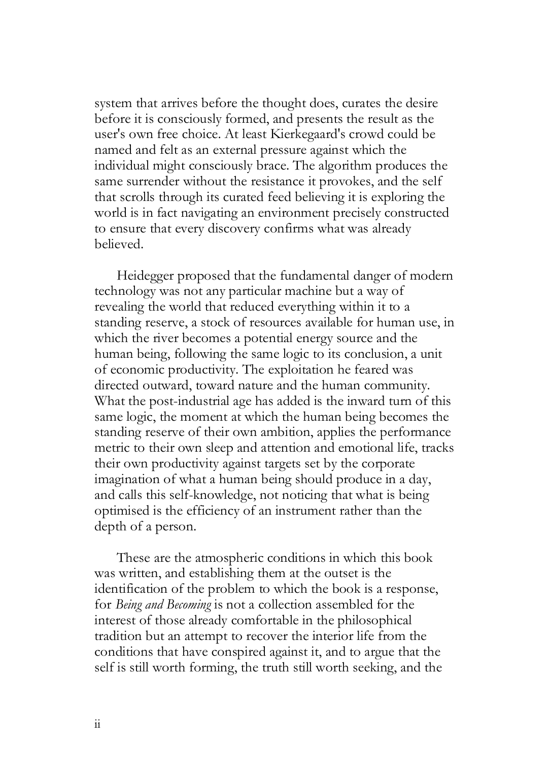 Page 2 of Being and Becoming