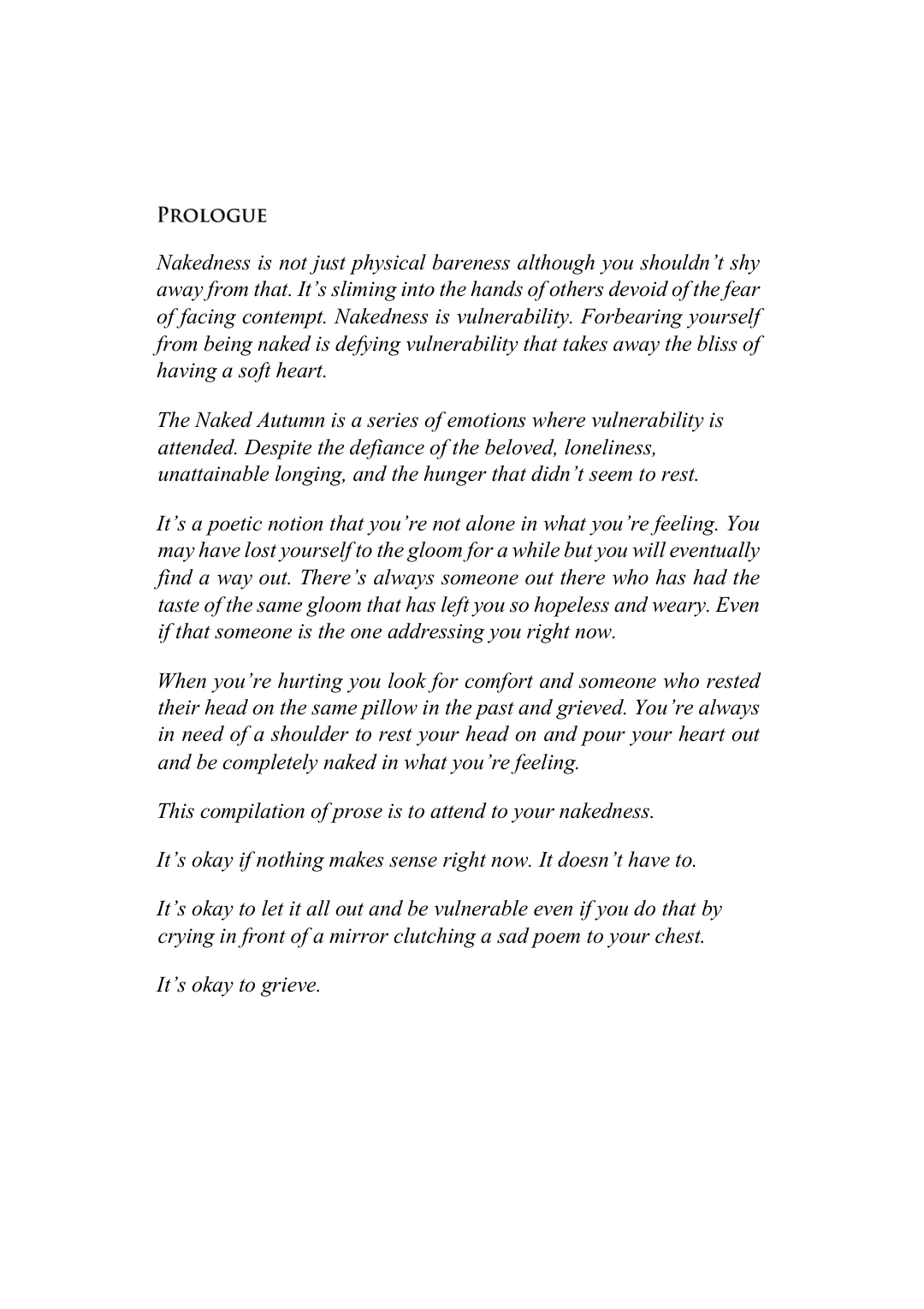 Page 1 of The Naked Autumn