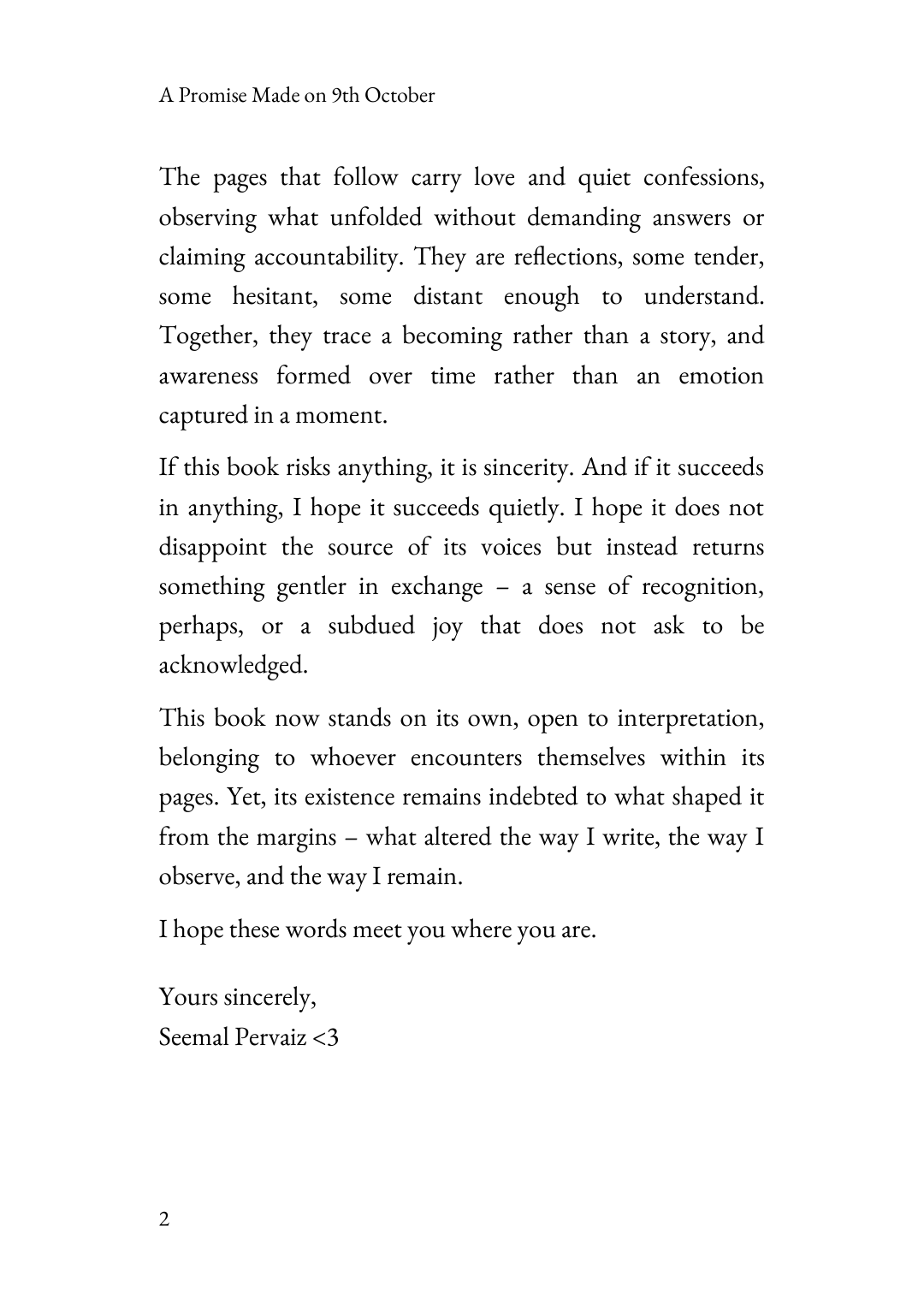 Page 2 of A Promise Made on 9th October