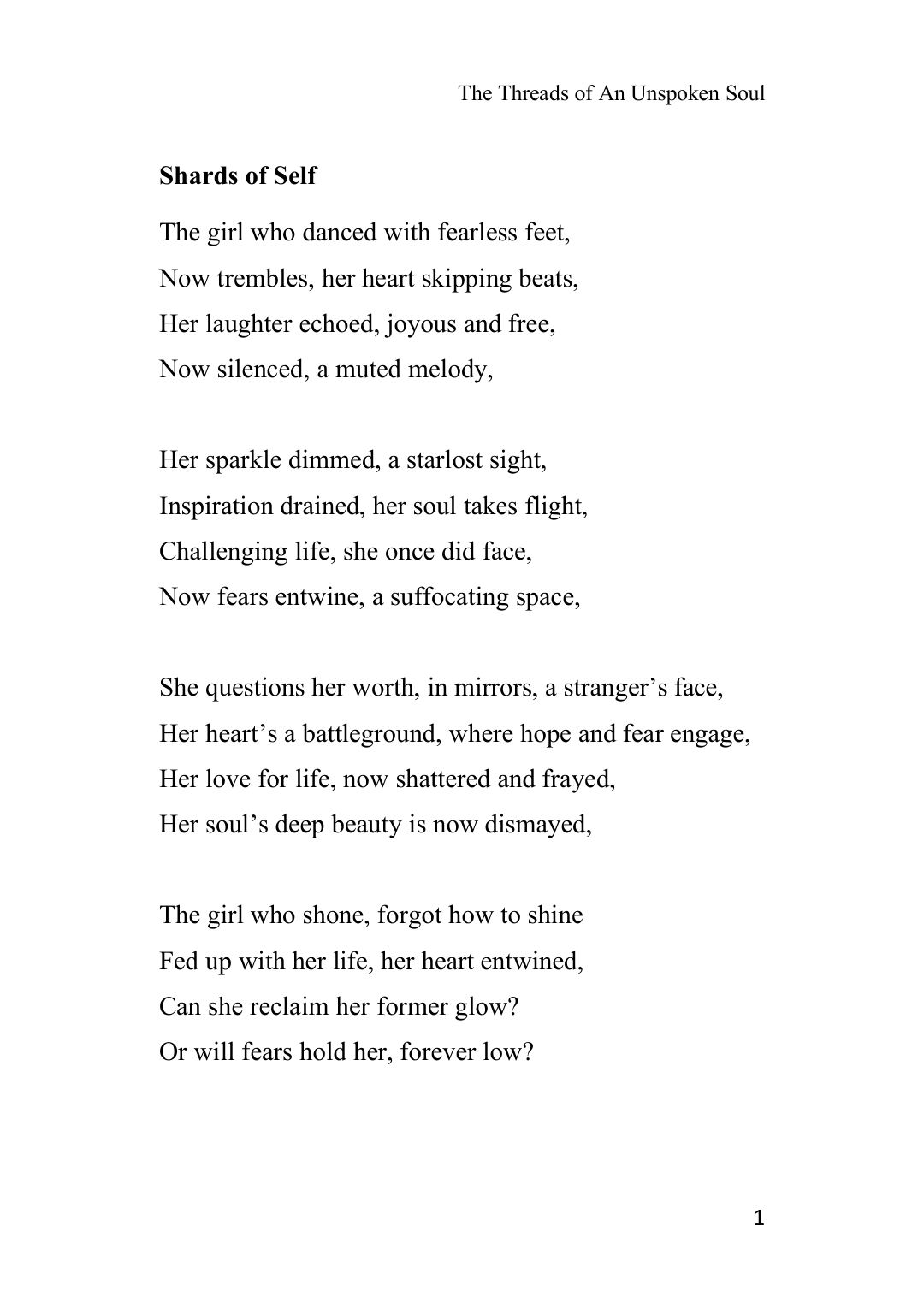 Page 2 of The Threads of An Unspoken Soul