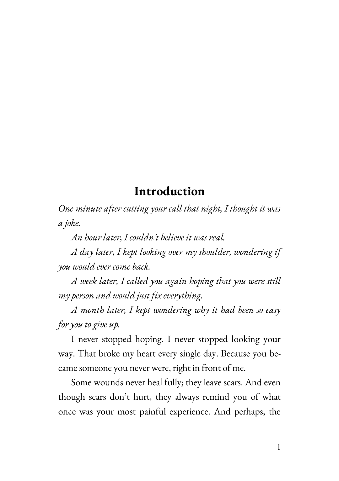 Page 1 of It Was Not Your Fault