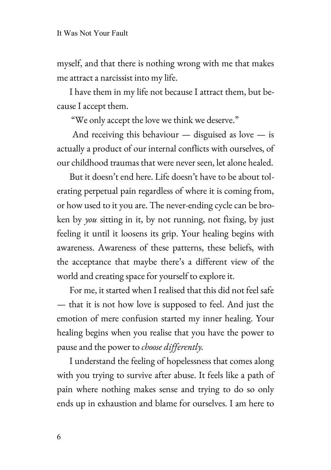 Page 6 of It Was Not Your Fault